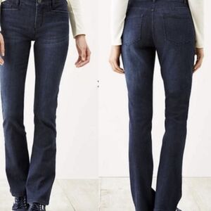 J. Jill Dark Blue Smooth Fit Barely Boot Cut Jeans 18